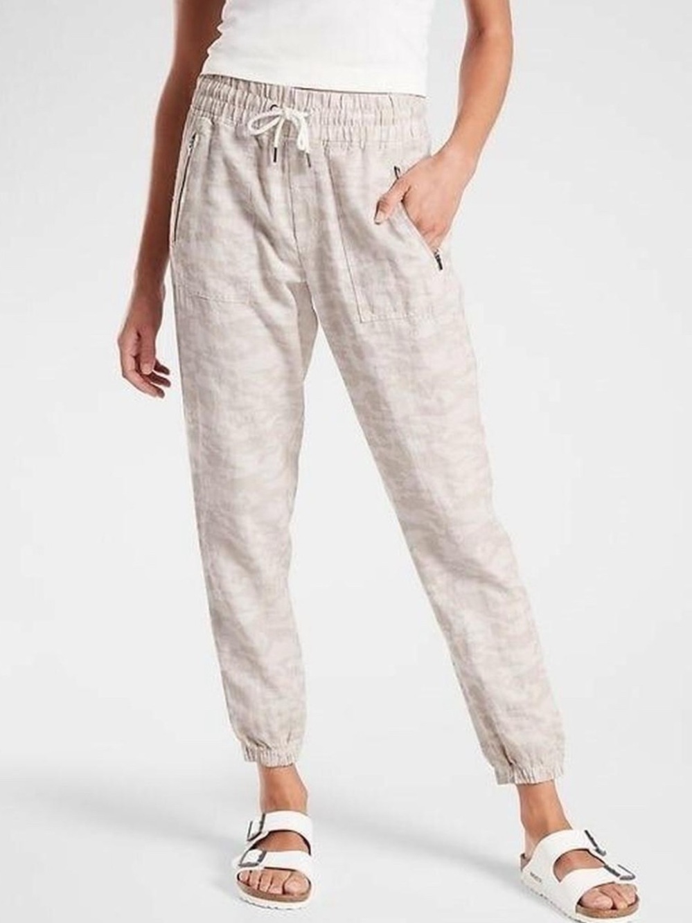 Athleta Cabo Tide Linen Jogger | Size 0